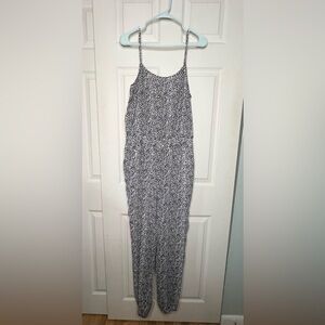 Banana Republic Spaghetti Strap Jumpsuit, pockets, adjustable straps, 14